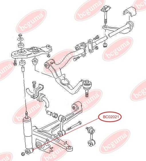 Втулка переднего амортизатора VW T4 91-03 (d=14mm)