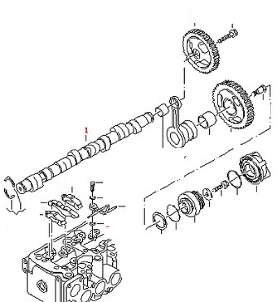Распредвал 2.8TDI