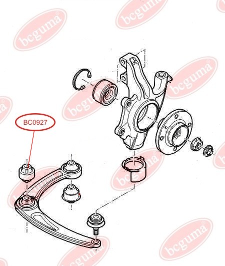 Сайлентблок рычага передний Citroen Berlingo 08- 55x14x56.2/32