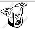 Резинка глушителя, с 1990-2003 (узкое крепление)