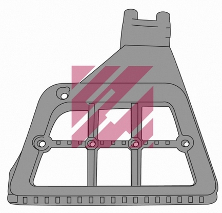 Опора ступеньки правый XF95 2-я версия