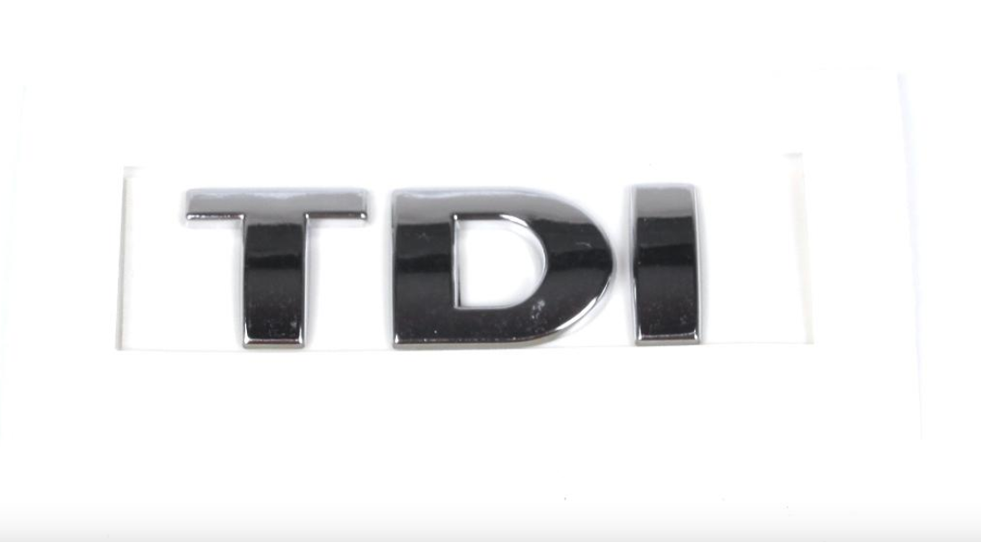 Надпись "TDI" VW Caddy 03- (для задней двери) (хром)