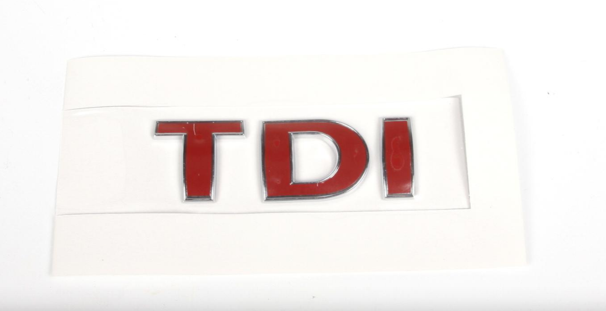 Надпись "TDI" VW Crafter 06- (для задней двери) (красный)
