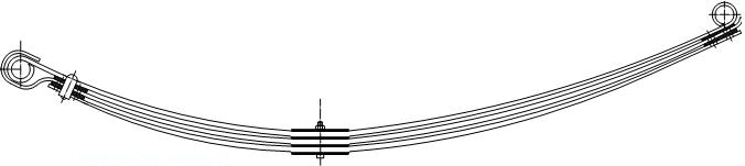 Коренной лист рессоры 609-711 передней