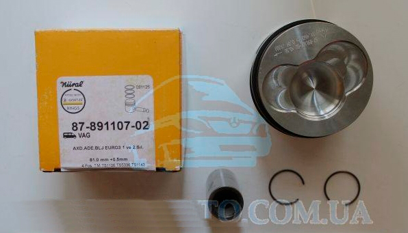 Поршня 2.5TDI 81.01 + 0.50mm (1,2 сyl.) (87 72179050)